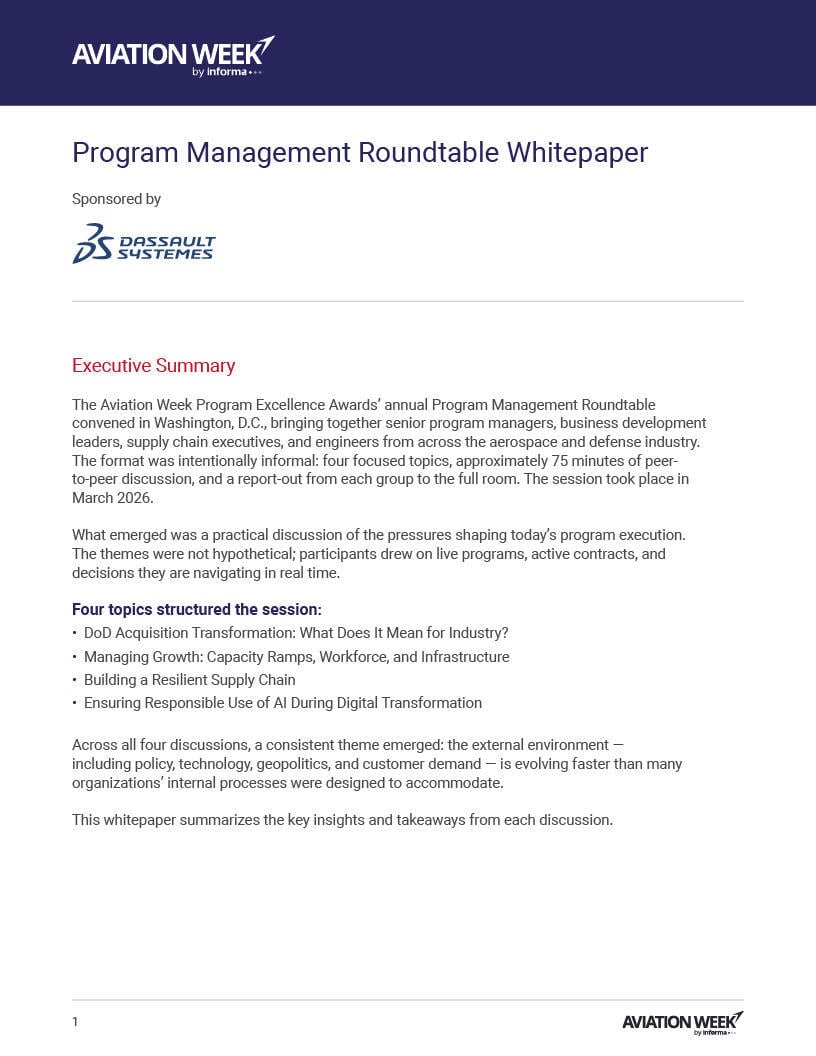 Program Management Roundtable Whitepaper