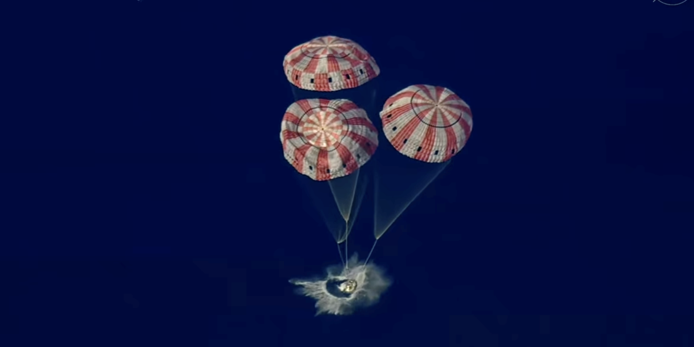 Artemis II splashdown