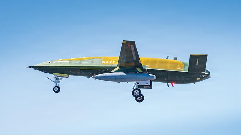 The Navy’s MQ-25A Stingray takes its first flight April 25 