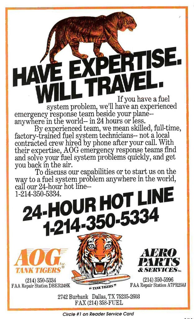 Tank Tigeres ad in Overhaul In Maintenance in 1996