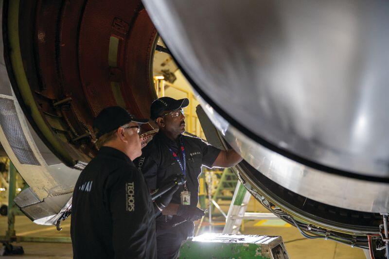 Two Delta TechOps employees 