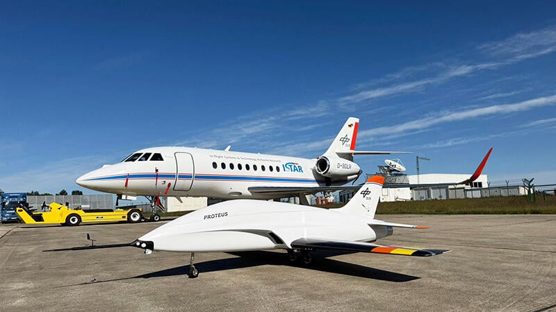 Proteus testbed on tarmac