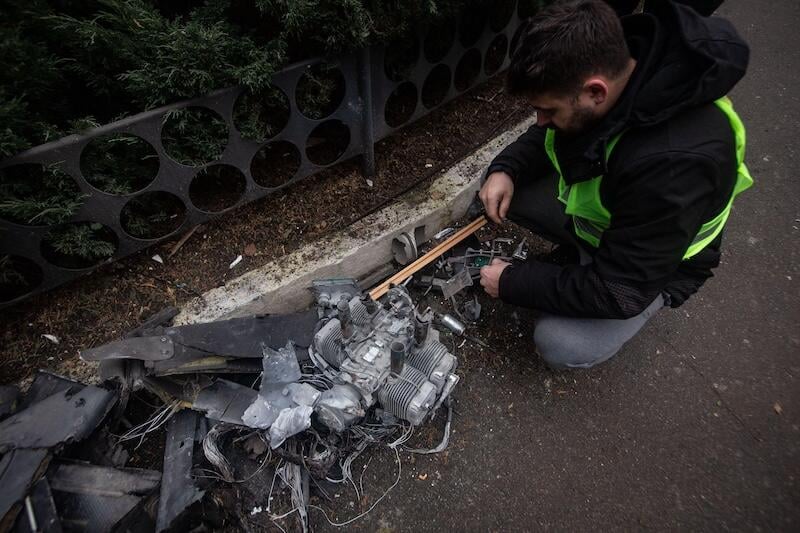 remains of geran 2 drone