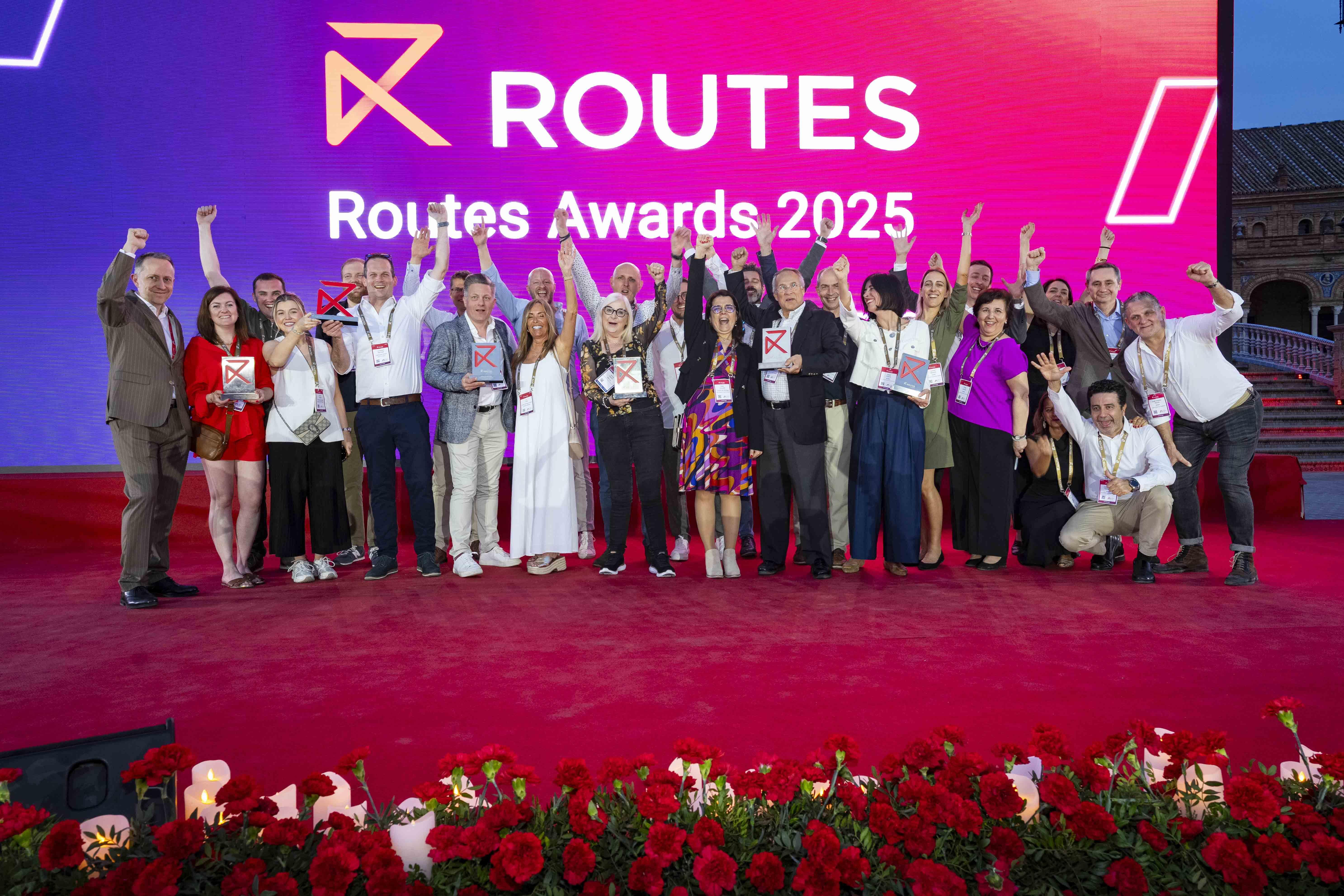 Winners at the Routes Europe 2025 Awards