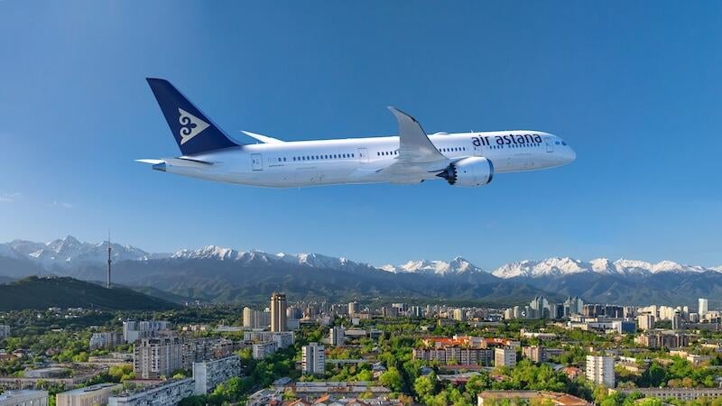 Air Astana 787-9 rendering