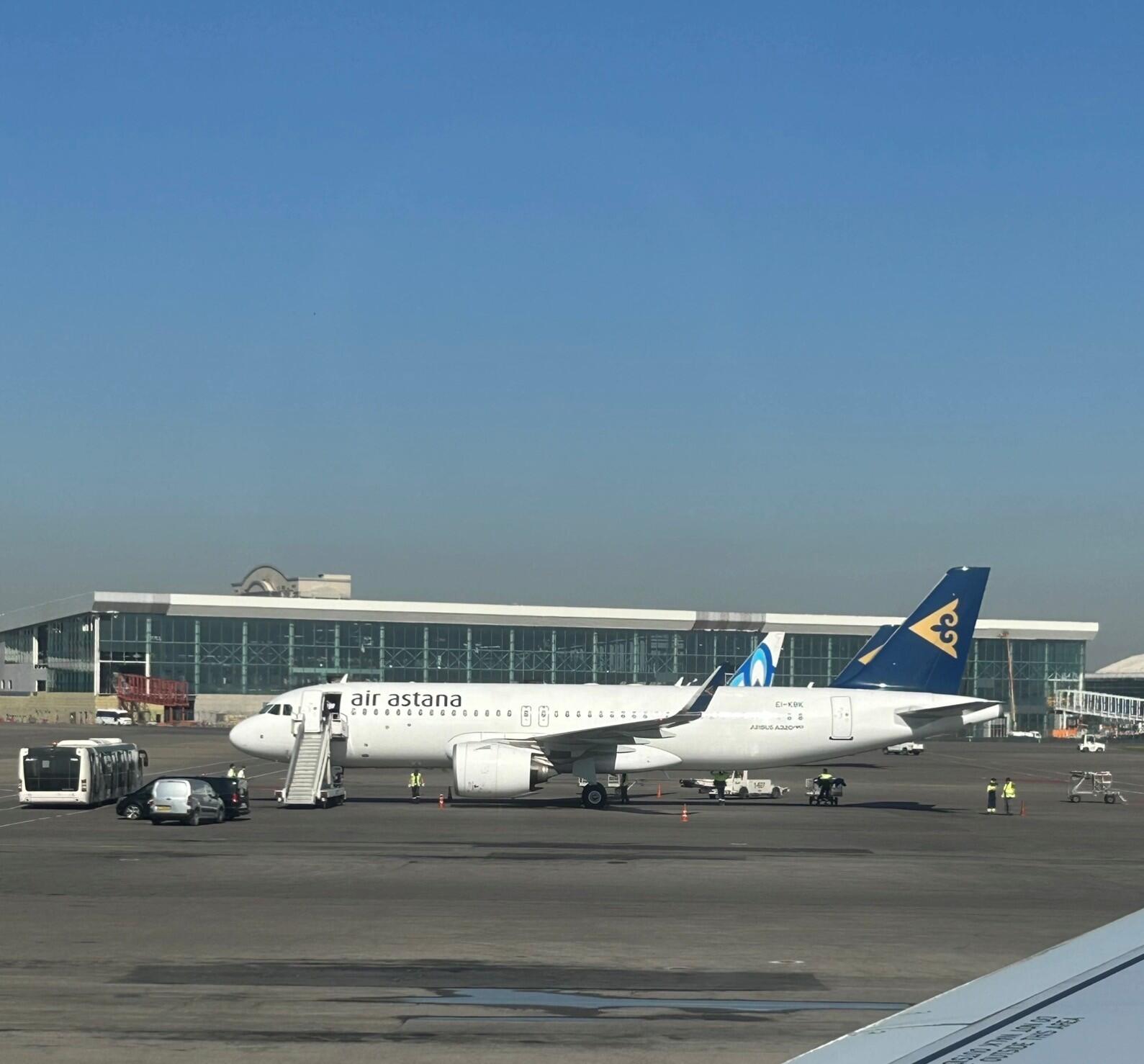 Air Astana A320neo at Almaty Airport