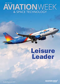 Digital cover of Aviation Week for May 25, 2026