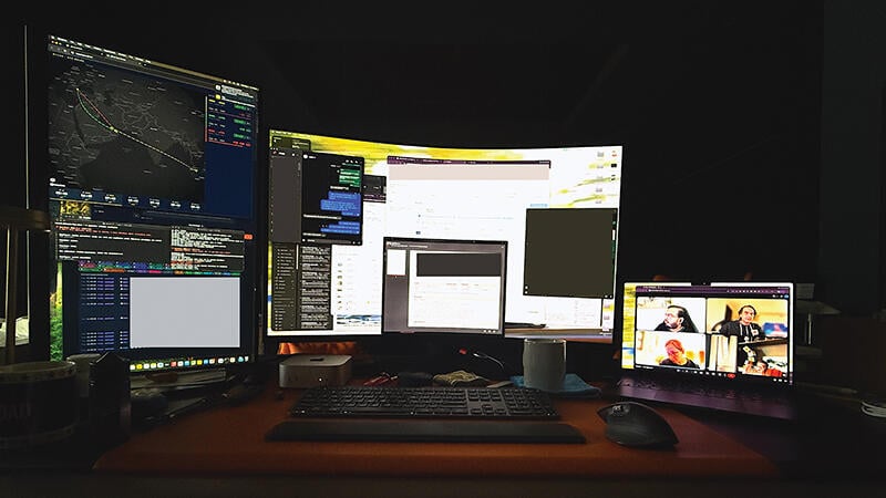 Kyle Patel’s workstation 