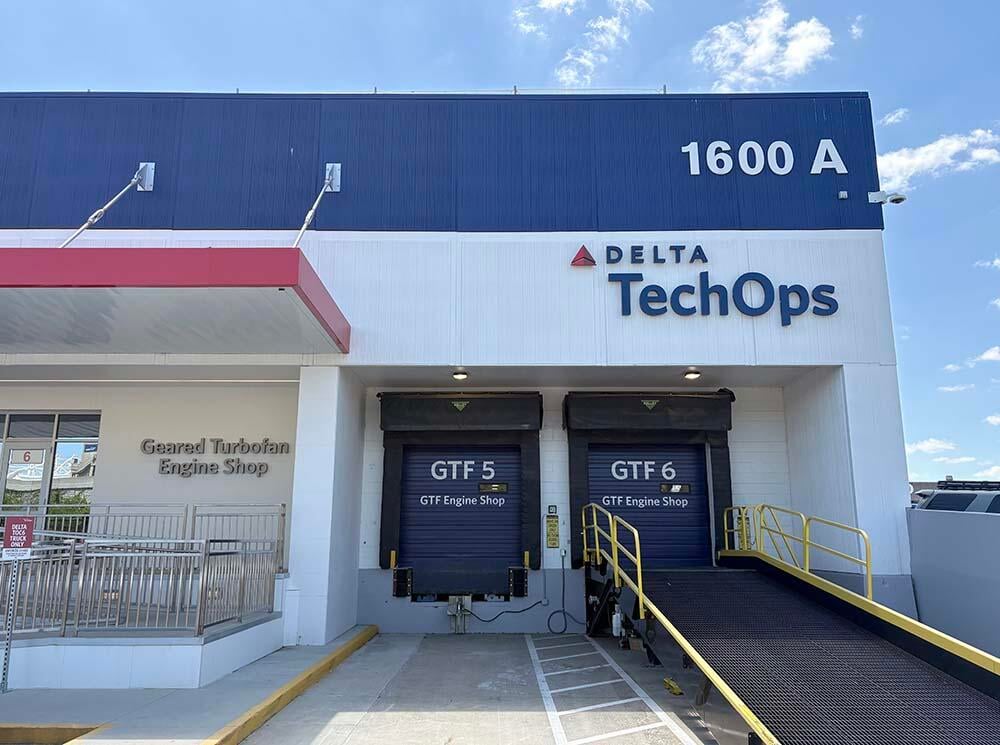 Delta TechOps GTF shop exterior