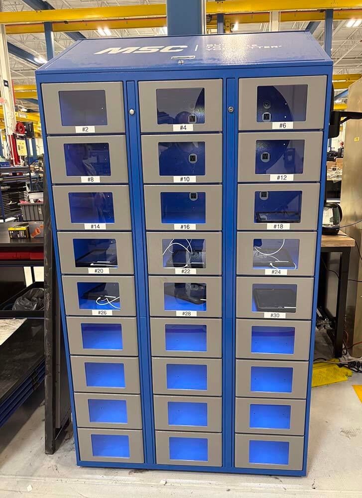 Tablet storage kiosk