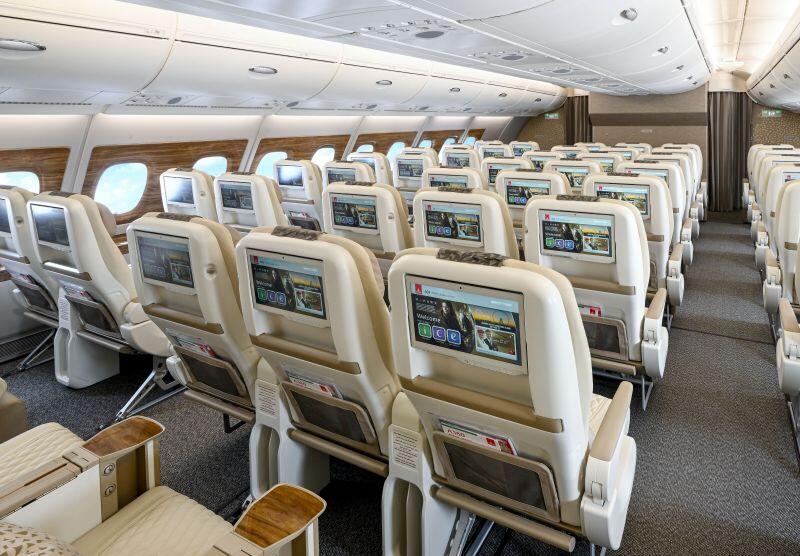 Emirates Airlines interior