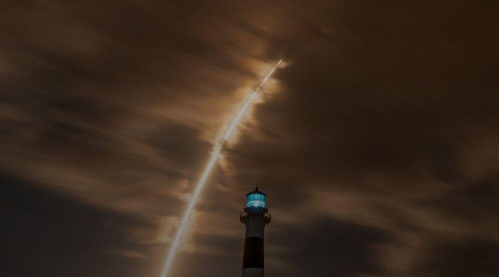 : A SpaceX Falcon 9 rocket carrying the GPS III-8 mission successfully launches from Space Launch Complex 40 at Cape Canaveral Space Force Station, Florida, on April 21, 2026. Credit: U.S. Space Force photo illustration by Gwendolyn Kurzen