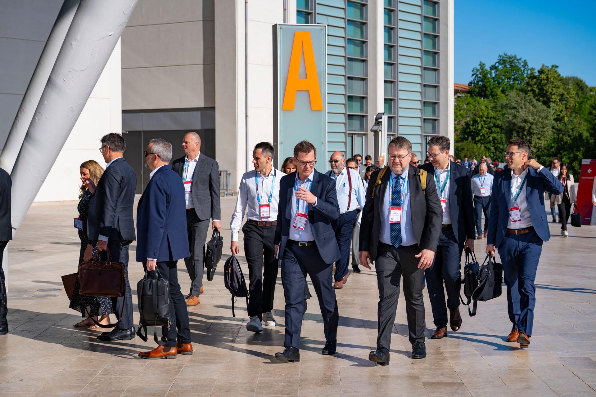 Delegates arrive for day two