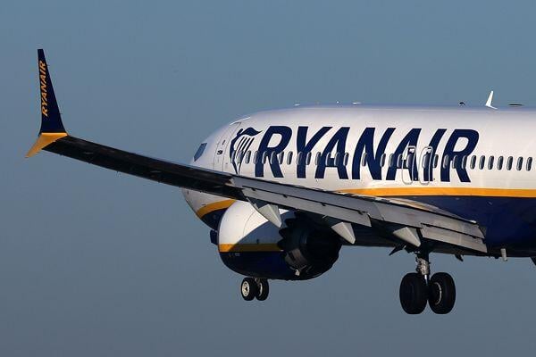 Ryanair aircraft inflight