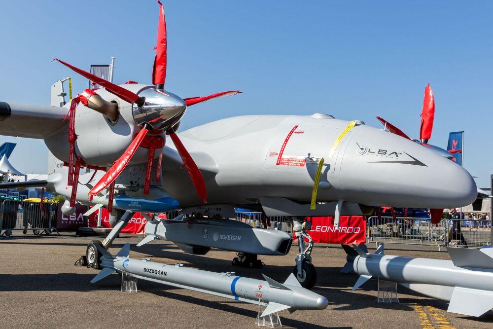 Baykar Bayraktar Akinci unmanned combat aerial vehicle (UCAV) drone 