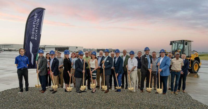 Signature Aviation begins construction of a hangar, office facility and parking lot at Roanoke-Blacksburg Airport in Virginia.