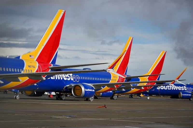 southwest tail fins