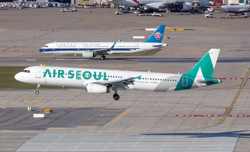 air seoul air china jets