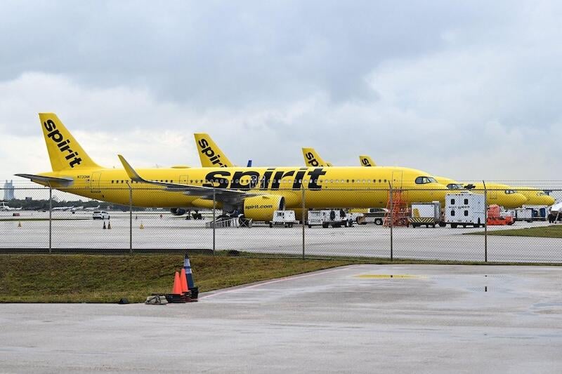 Spirit jets grounded