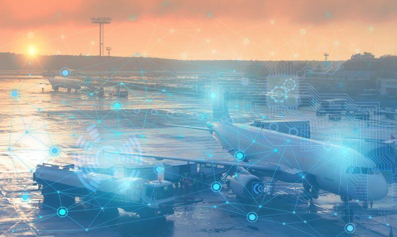 Airport with artificial intelligence overlay