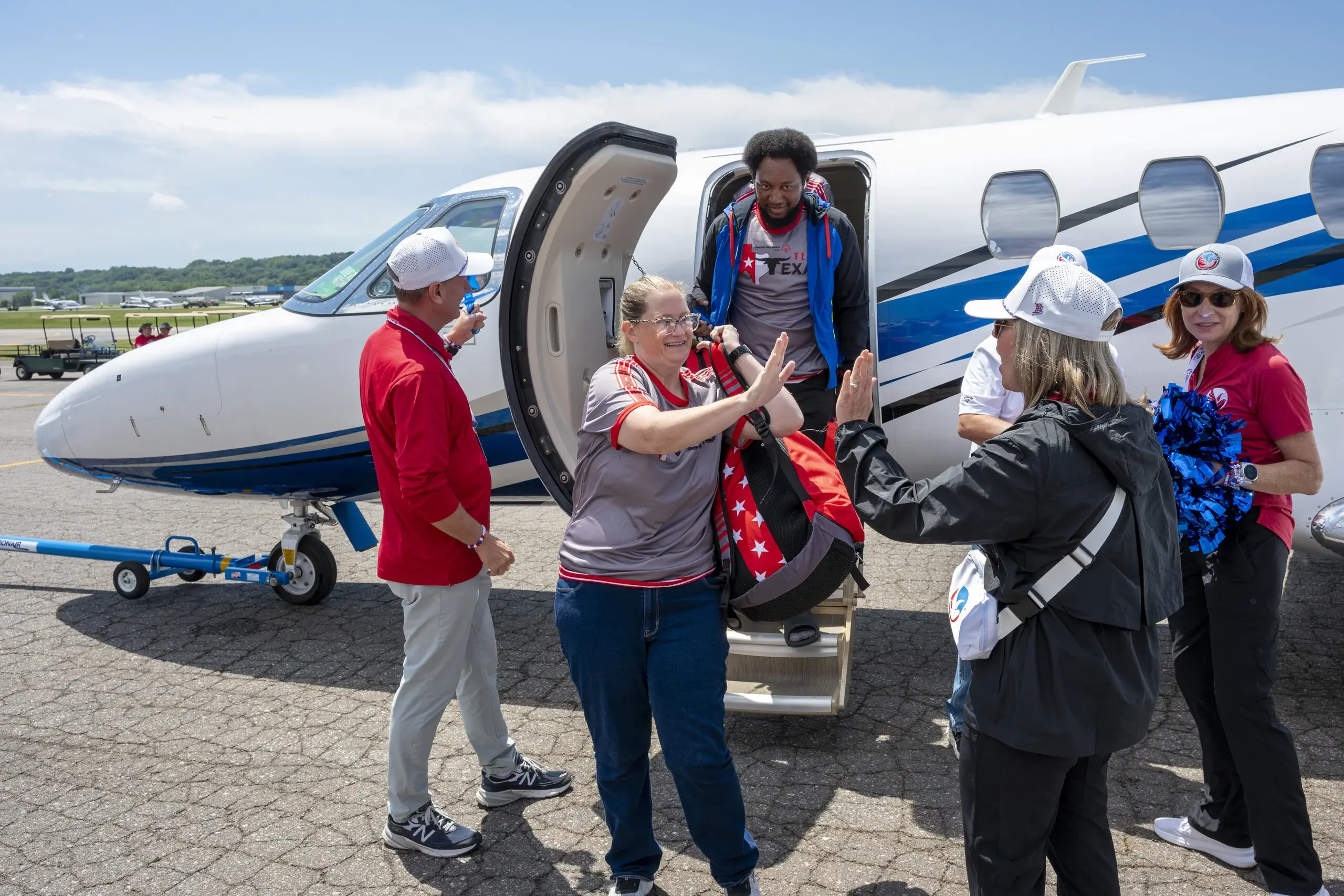 Athletes arriving in Minneapolis