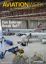 Embraer E175 regional jets being serviced