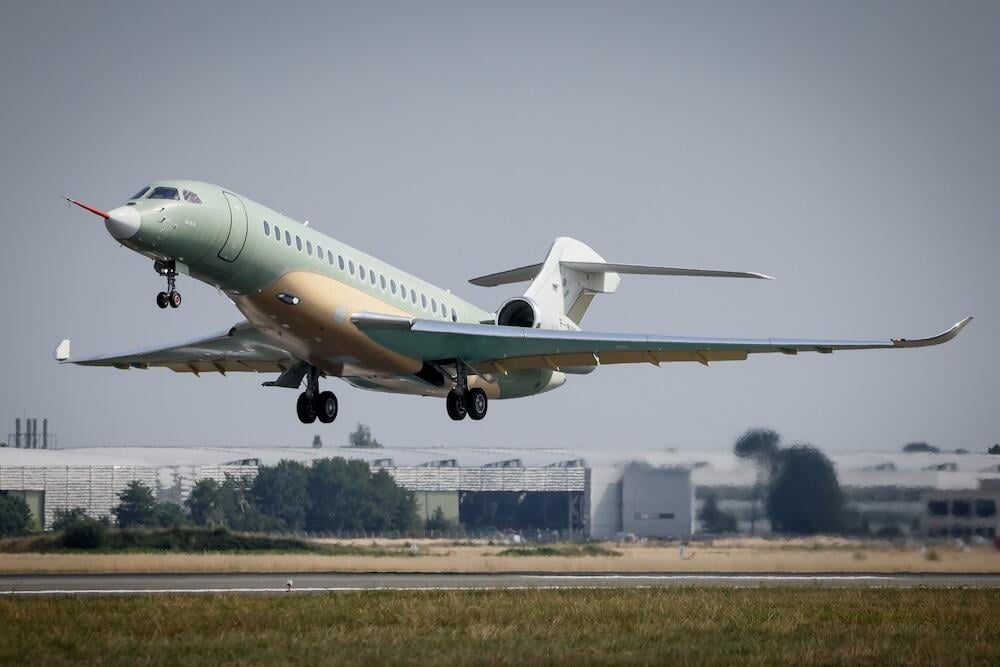 Falcon 10X first flight