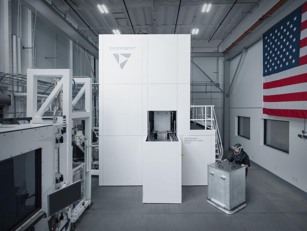 Divergent developed in-house a large 3D printer Credit: Divergent 