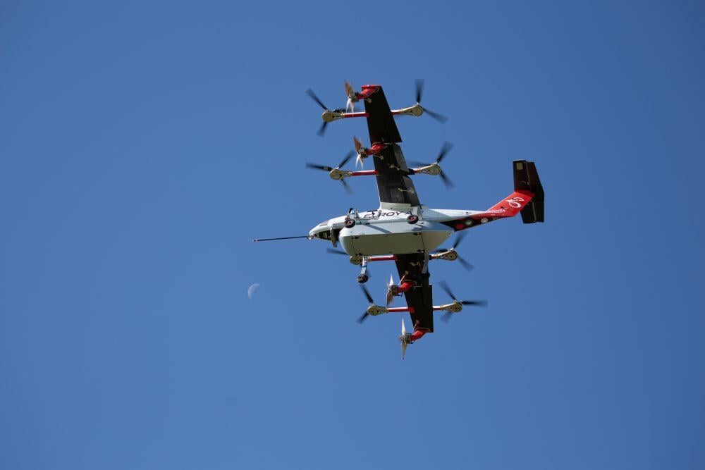 Caption: Elroy Air’s Chaparral is designed to carry more than 500 lb. of cargo over distances of up to 450 mi. using a hybrid-electric propulsion system. Credit: Elroy Air