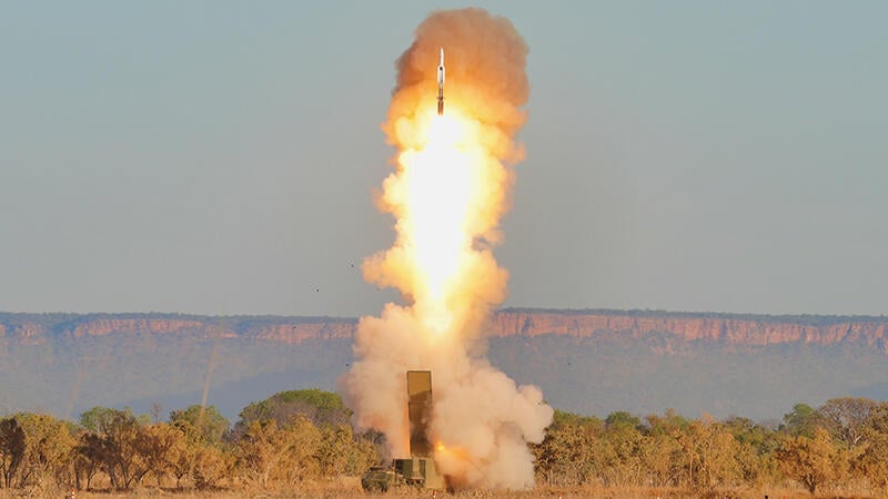 U.S. Army Typhon missile launch