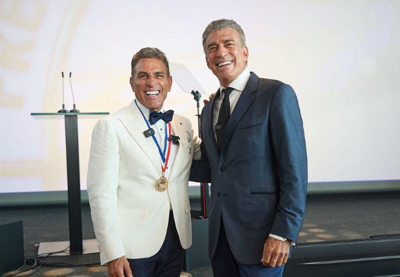 Flexjet founder Kenn Ricci, left, with The Jet Business founder Steve Varsano.