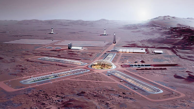 Mars colony concept