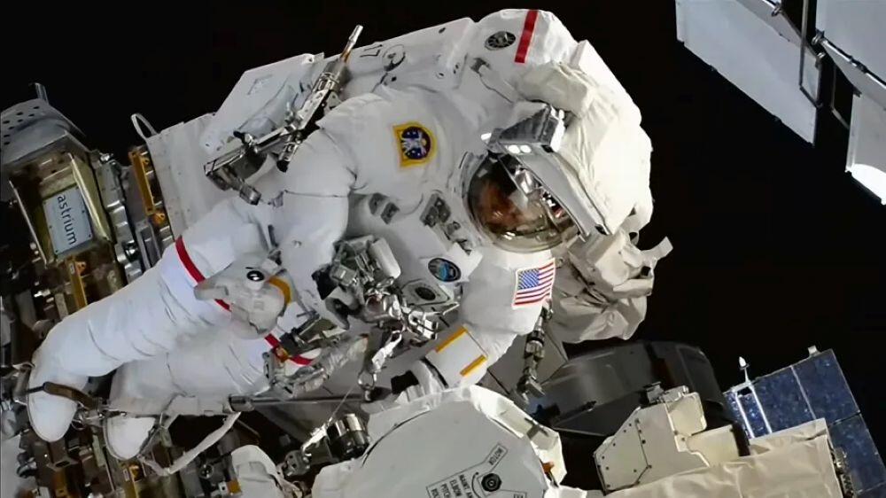 NASA astronauts Chris Williams and Jessica Meir concluded their spacewalk outside the International Space Station at 3:40 p.m. EDT.