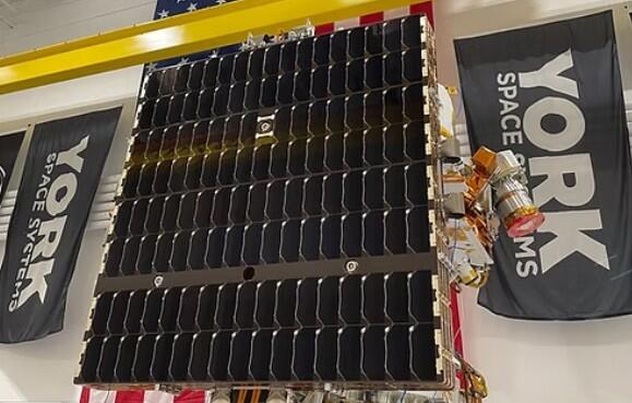 Caption: York Space Systems’ Dragoon spacecraft ahead of its 2025 launch. Credit: York Space Systems