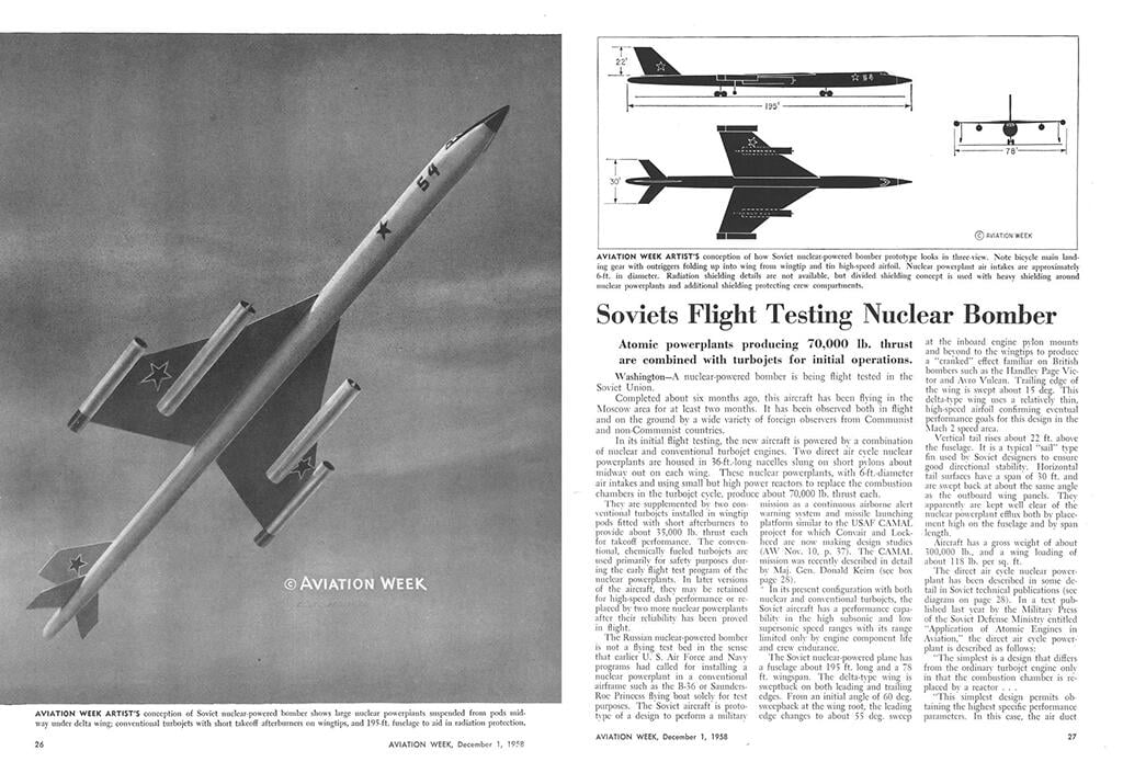Soviet nuclear-powered bomber