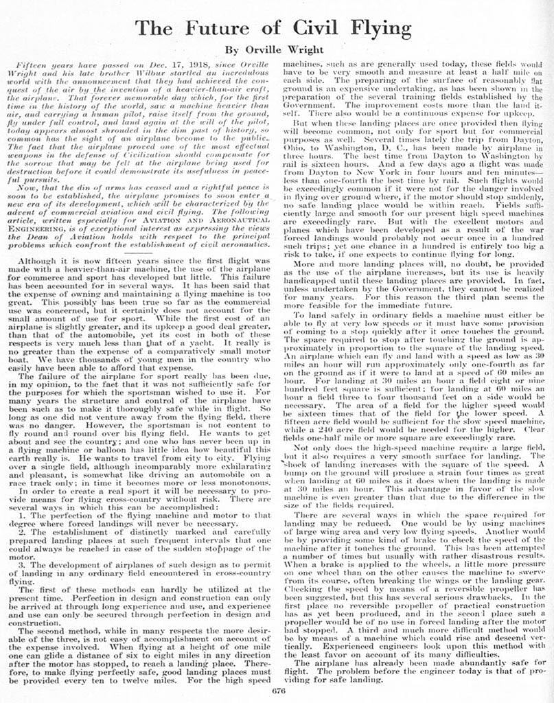 Orville Wright essay