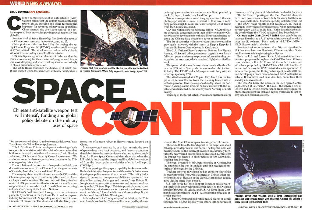 Chinese anti-satellite weapon