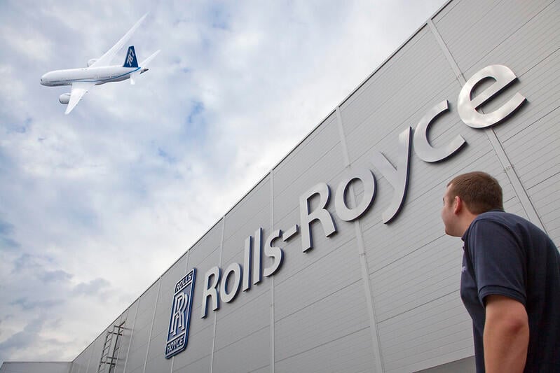 The Rolls-Royce Trent 1000 engine powers the Boeing 787 Dreamliner