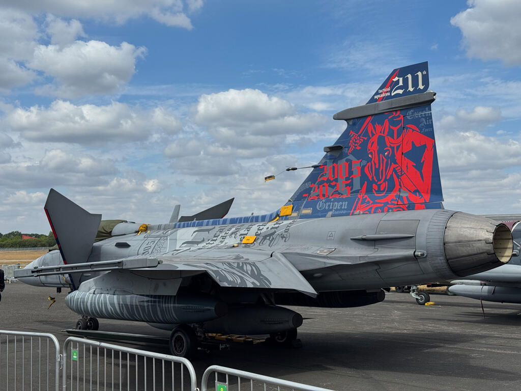 Saab JAS 39C Gripen multirole fighter jet operated by the Czech Air Force