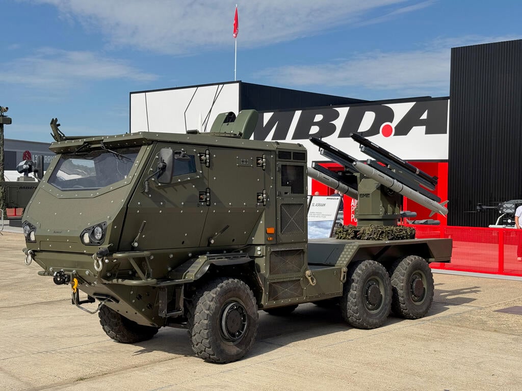 SL-ASRAAM Mobile Short Range Air Defence (SHORAD) system