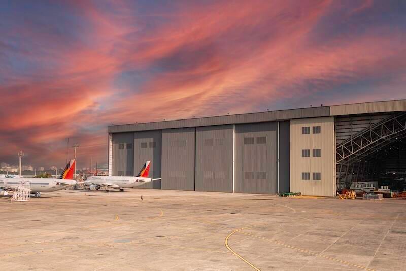 Lufthansa Technik Philippines’ hangar in Manila that specializes in widebody aircraft maintenance