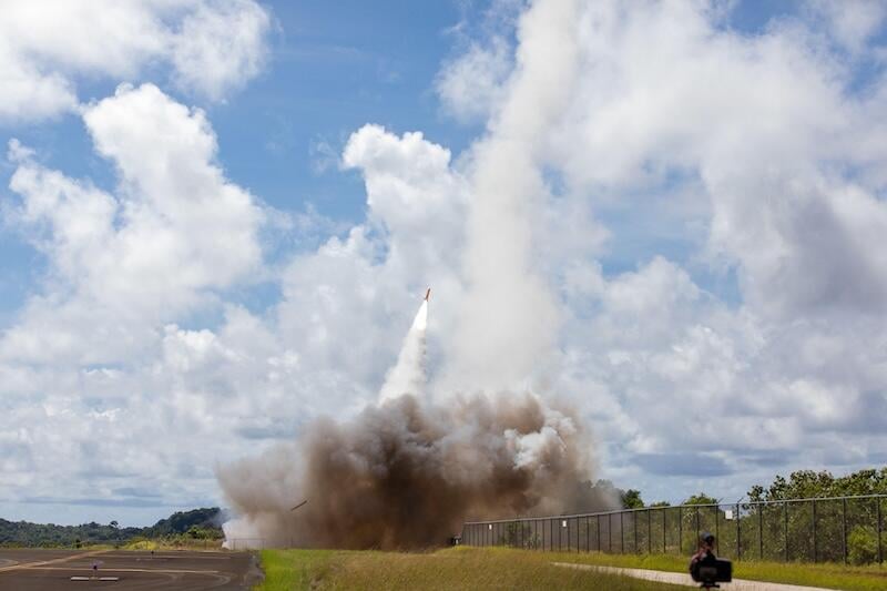 patriot missile being fired