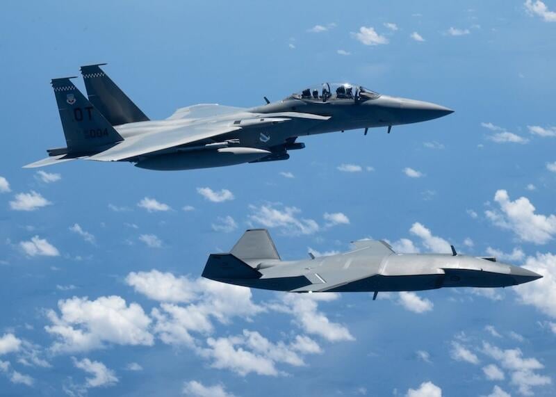 f-15 (top) and ghost bat