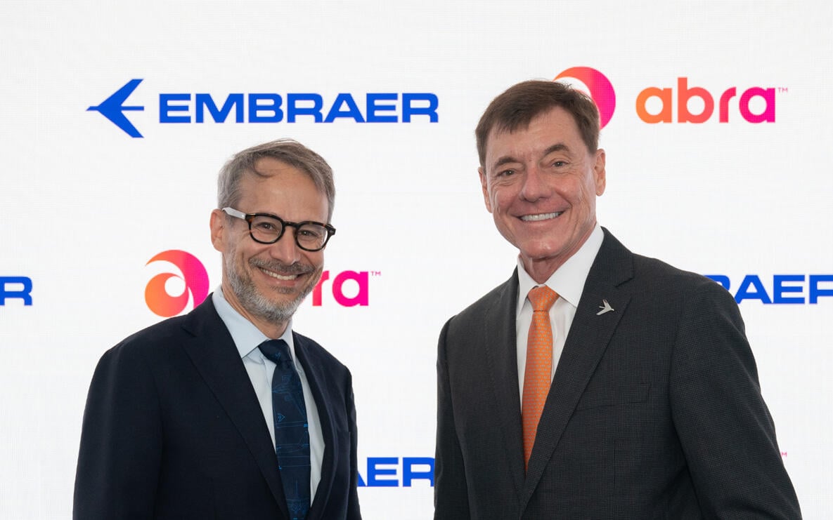 Abra and Embraer execs