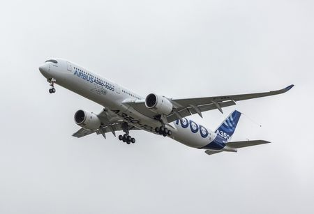Airbus airplane in the sky