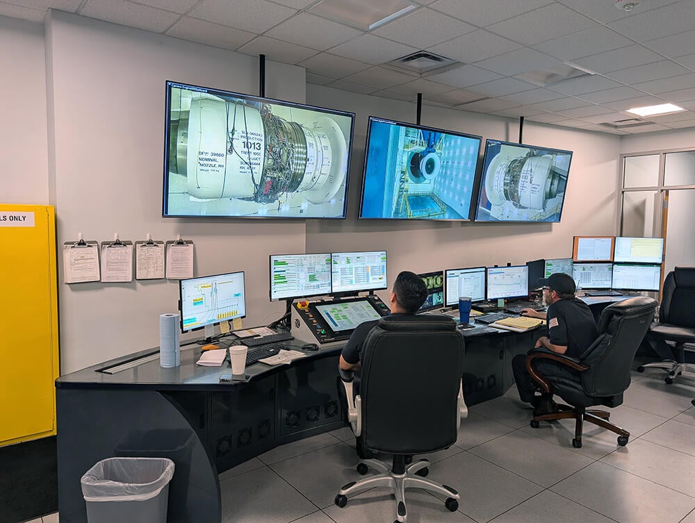 Test cell control room