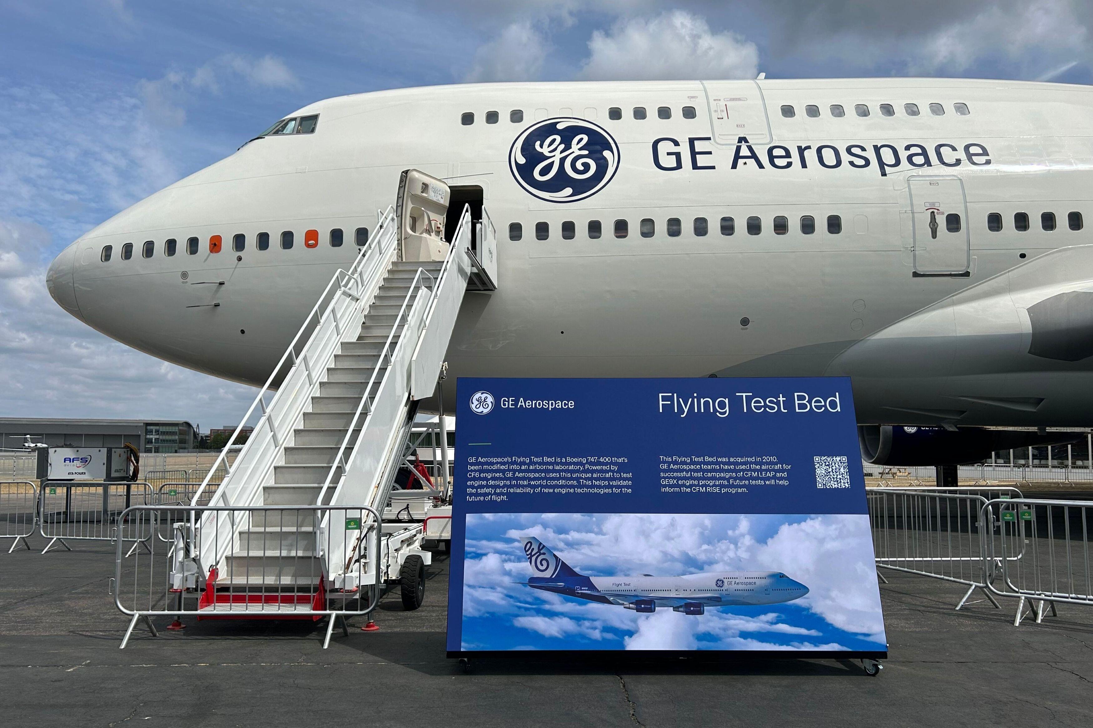 GE Aerospace Boeing 747 Flying Test Bed
