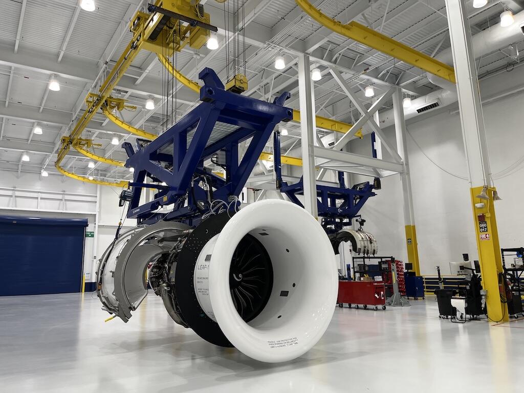 GOL Leap-1B at MTU Maintenance Fort Worth