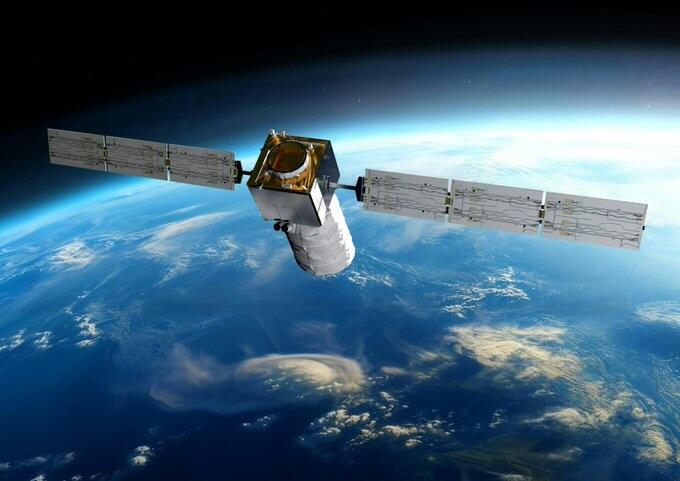 aeolus satellite rendering