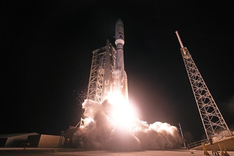 Atlas V lifted off at 12:30 a.m. from Space Launch Complex-41